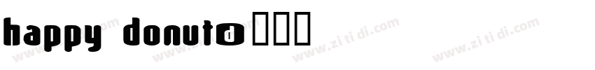 happy donut字体转换